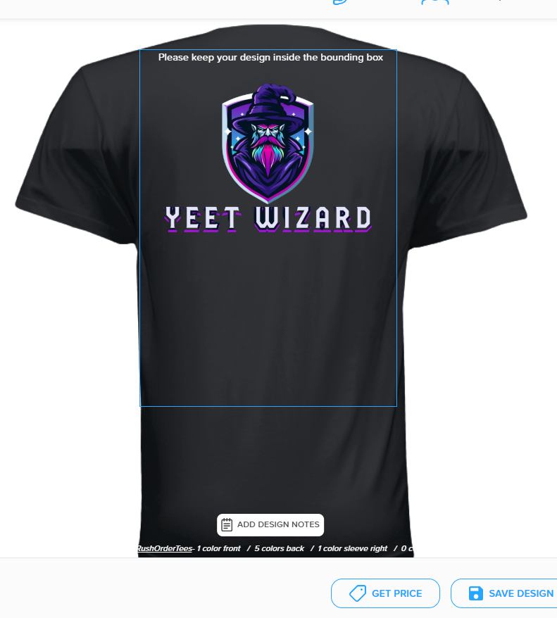 Full color logo tee shirt